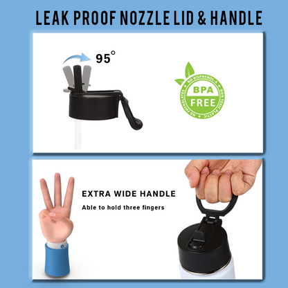 K-Pop Rumi  Double UVDTF 16 oz Water Bottle – Premium Vacuum Insulated | Wide-Handle Lid | Rumi & HuntrX Design