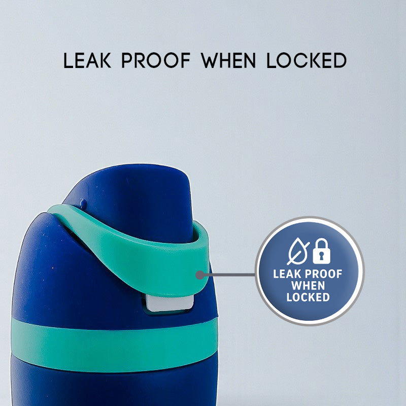 EnduroSip Kids Fruit Bottle Insulated Stainless Steel Water Bottle with Straw for Sports, Travel, and School, BPA-Free Sports Water Bottle, 16 oz