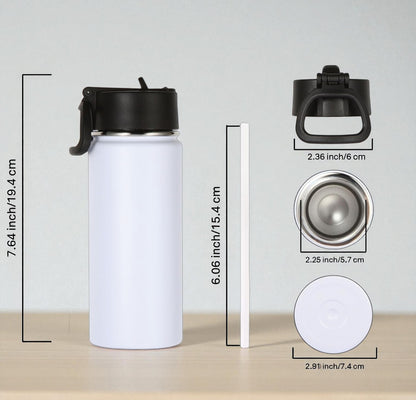 K-Pop Rumi  Double UVDTF 16 oz Water Bottle – Premium Vacuum Insulated | Wide-Handle Lid | Rumi & HuntrX Design