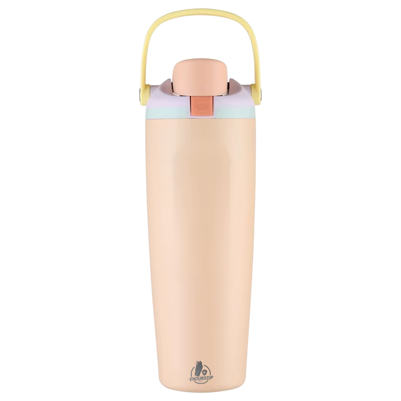 30 oz Lock Lid Handheld Stainless Steel Tumbler with Handle & Straw – EnduroSip