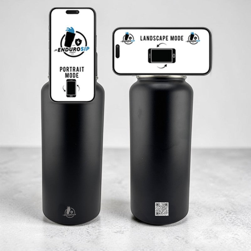 32oz Magsafe Stainless Steel, Double Wall Vacuum Insulated Phone Holder, Tripod Thermos Water Bottle