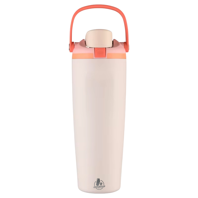 30 oz Lock Lid Handheld Stainless Steel Tumbler with Handle & Straw – EnduroSip