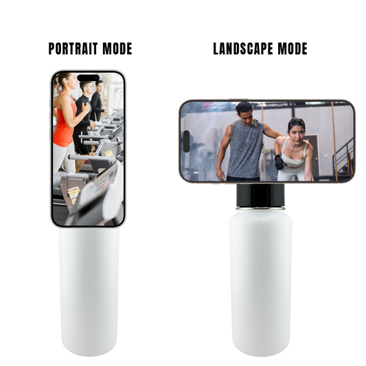 32oz Magsafe Stainless Steel, Double Wall Vacuum Insulated Phone Holder, Tripod Thermos Water Bottle