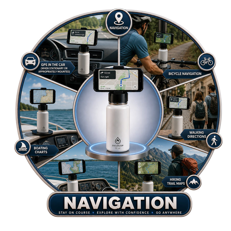 EnduroSip® 32 oz MagSafe Magnetic Phone Mount Water Bottle