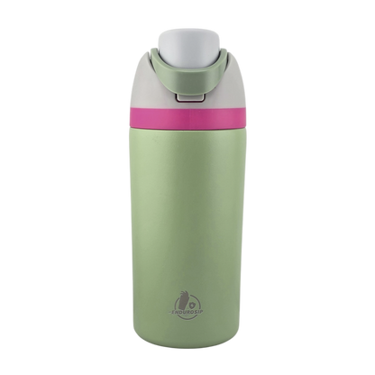 EnduroSip Kids Fruit Bottle Insulated Stainless Steel Water Bottle with Straw for Sports, Travel, and School, BPA-Free Sports Water Bottle, 16 oz