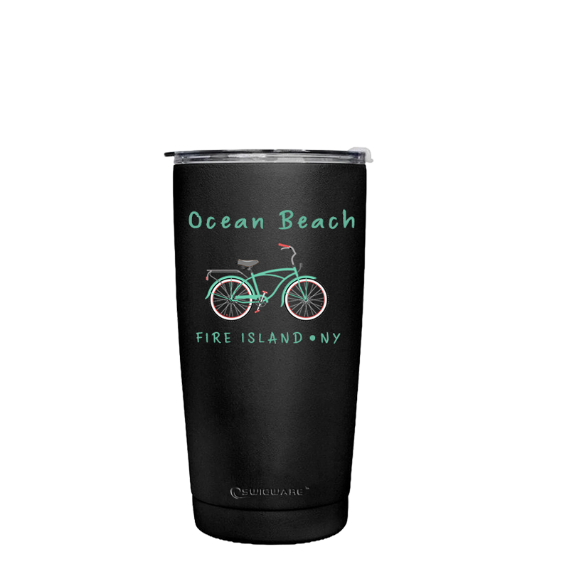 Ocean Beach Fire Island Bike 20 oz Stainless Steel Tumbler