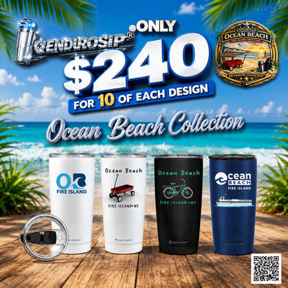 Ocean Beach Fire Island Drinkware Big Deal Bundle – 10 of Each Design for Only $240!