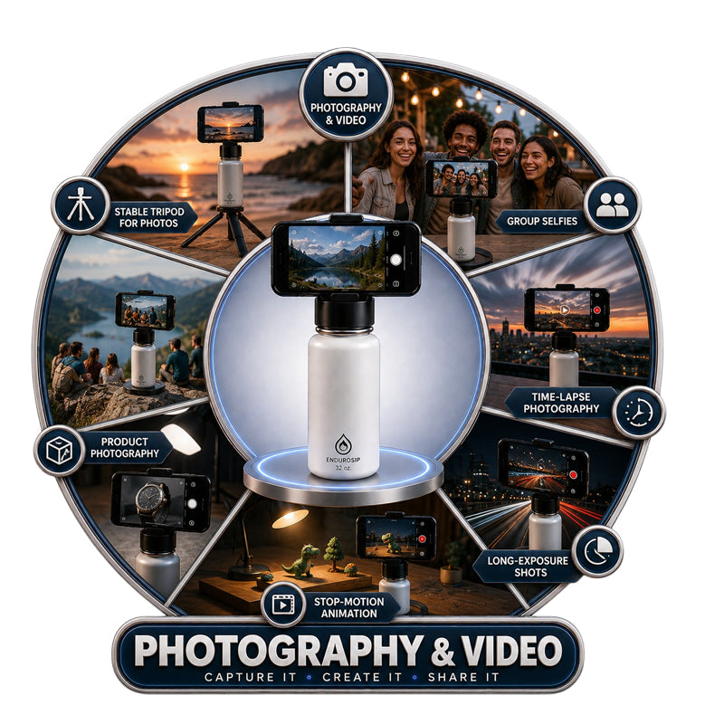 EnduroSip® 32 oz MagSafe Magnetic Phone Mount Water Bottle