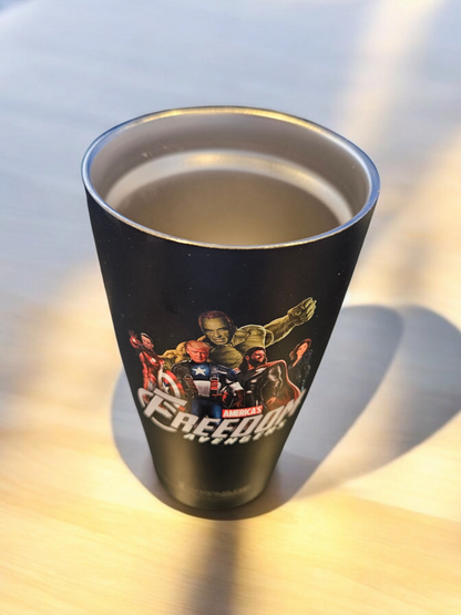 President Trump Avengers JD Vance, Elon Musk,  Vivek Ramaswamy, Tulsi Gabbard, Robert F Kennedy Jr  Black 20 oz Tumbler