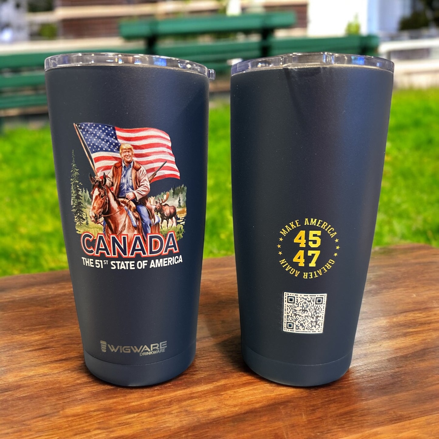 Canada 51st State Donald Trump  20 oz Stainless Steel Tumbler