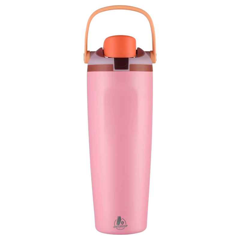 30 oz Lock Lid Handheld Stainless Steel Tumbler with Handle & Straw – EnduroSip