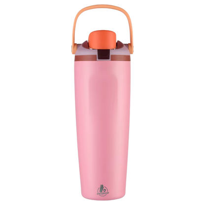 30 oz Lock Lid Handheld Stainless Steel Tumbler with Handle & Straw – EnduroSip