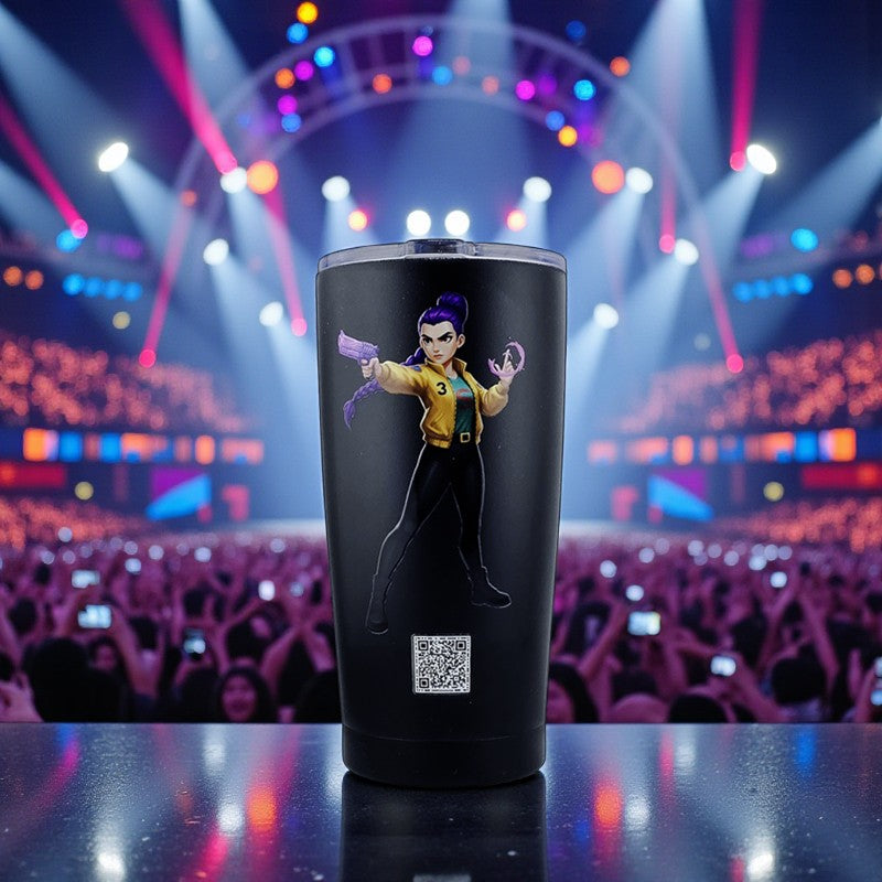 20 oz Rumi Double-Sided Tumbler – EnduroSip Premium Stainless Steel | Double-Wall Vacuum Insulated | K-Pop Rumi Edition (Front & Back Designs)