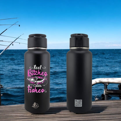 32 oz MagSafe Phone Holder Tumbler – “Reel Bitches Catch Fishes” Fishing Edition