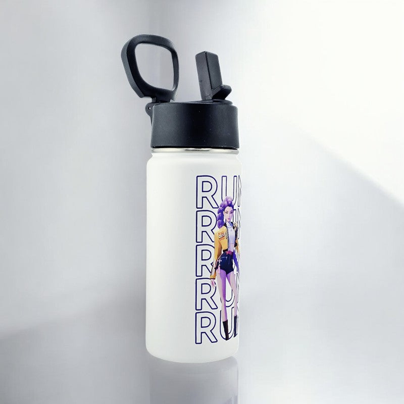 16 oz K-Pop Rumi Water Bottle – Premium Stainless Steel + UVDTF 3D Sticker