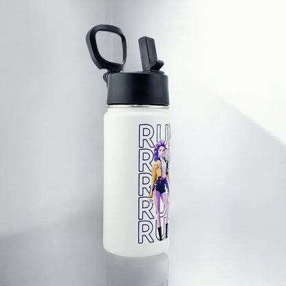 16 oz K-Pop Rumi Water Bottle – Premium Stainless Steel + UVDTF 3D Sticker