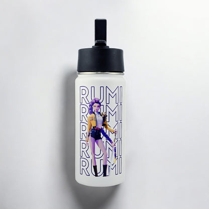 16 oz K-Pop Rumi Water Bottle – Premium Stainless Steel + UVDTF 3D Sticker