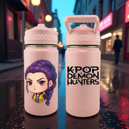 K-Pop Demon Hunters – Rumi Edition | 12 oz Kids Tumbler with Straw & Sip Lid | UVDTF 3D Permasticker (Copy)