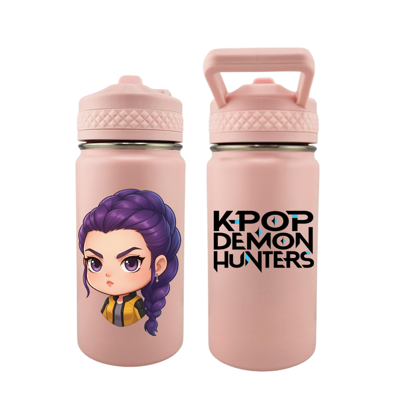 K-Pop Demon Hunters – Rumi Edition | 12 oz Kids Tumbler with Straw & Sip Lid | UVDTF 3D Permasticker (Copy)