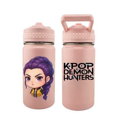 K-Pop Demon Hunters – Rumi Edition | 12 oz Kids Tumbler with Straw & Sip Lid | UVDTF 3D Permasticker (Copy)