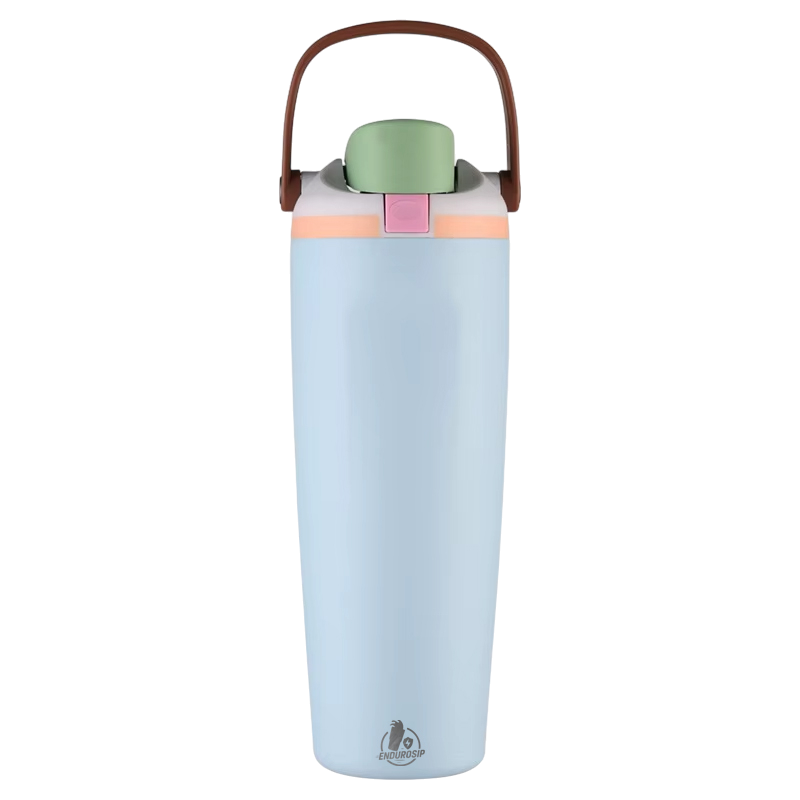 30 oz Lock Lid Handheld Stainless Steel Tumbler with Handle & Straw – EnduroSip