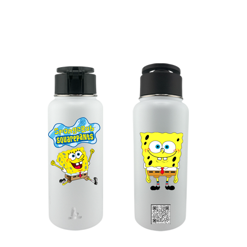32 oz Stainless Steel MagSafe Tumbler – SpongeBob SquarePants Edition | UVDTF 3D Permasticker Design