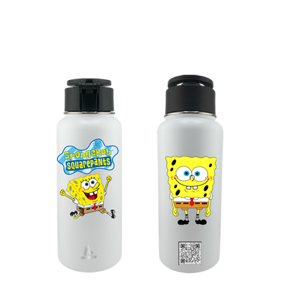 32 oz Stainless Steel MagSafe Tumbler – SpongeBob SquarePants Edition | UVDTF 3D Permasticker Design