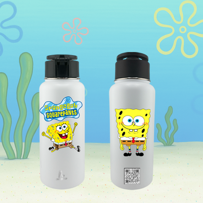 32 oz Stainless Steel MagSafe Tumbler – SpongeBob SquarePants Edition | UVDTF 3D Permasticker Design