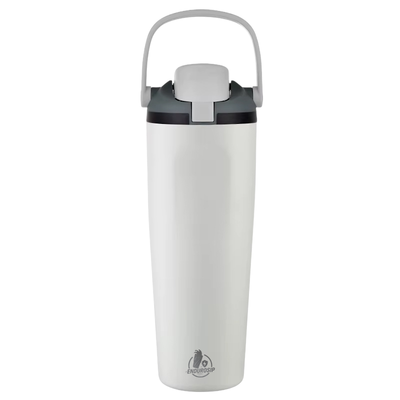 30 oz Lock Lid Handheld Stainless Steel Tumbler with Handle & Straw – EnduroSip