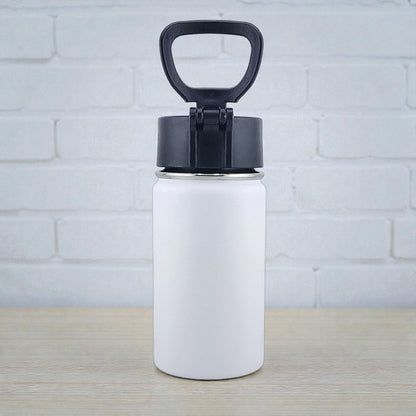 12 oz Kids Sports Kettle – EnduroSip® Double-Wall Insulated | Leak-Proof BPA-Free Lid | Rumi, Zoey & Mira K-Pop 3D UVDTF Sticker Edition