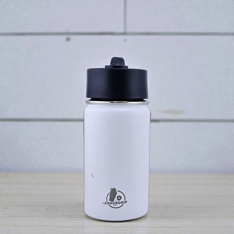 12 oz Kids Sports Kettle – EnduroSip® Double-Wall Insulated | Leak-Proof BPA-Free Lid | Rumi, Zoey & Mira K-Pop 3D UVDTF Sticker Edition