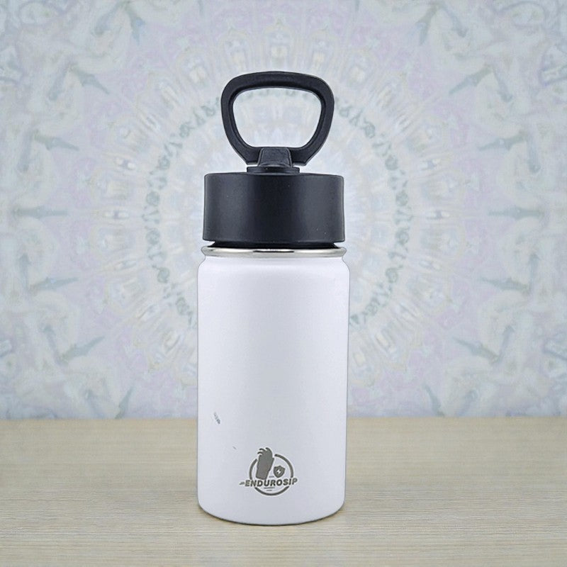 12 oz Kids Sports Kettle – EnduroSip® Double-Wall Insulated | Leak-Proof BPA-Free Lid | Rumi, Zoey & Mira K-Pop 3D UVDTF Sticker Edition