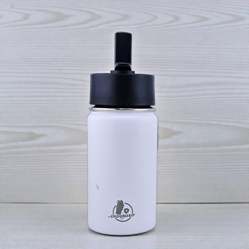 12 oz Kids Sports Kettle – EnduroSip® Double-Wall Insulated | Leak-Proof BPA-Free Lid | Rumi, Zoey & Mira K-Pop 3D UVDTF Sticker Edition