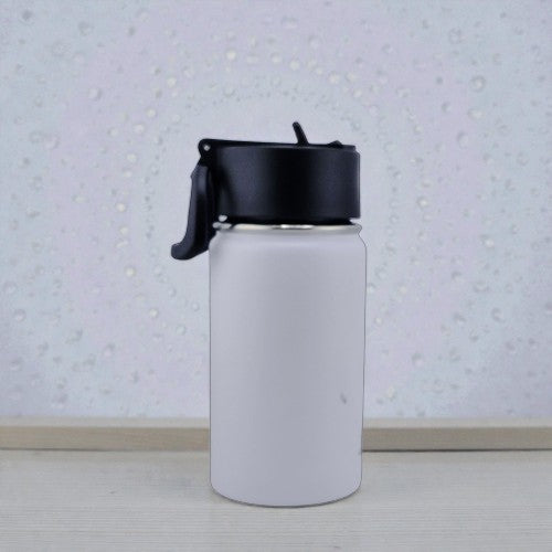 12 oz Kids Sports Kettle – EnduroSip® Double-Wall Insulated | Leak-Proof BPA-Free Lid | Rumi, Zoey & Mira K-Pop 3D UVDTF Sticker Edition