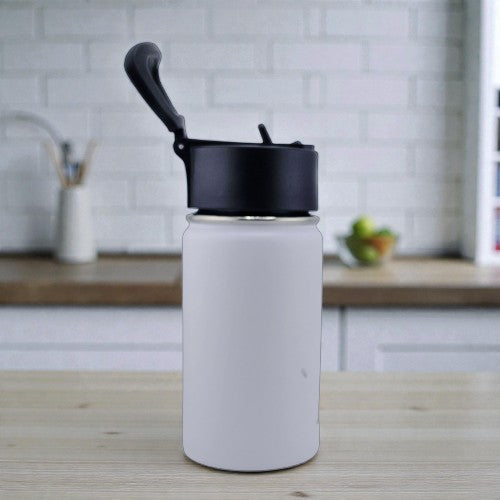 12 oz Kids Sports Kettle – EnduroSip® Double-Wall Insulated | Leak-Proof BPA-Free Lid | Rumi, Zoey & Mira K-Pop 3D UVDTF Sticker Edition