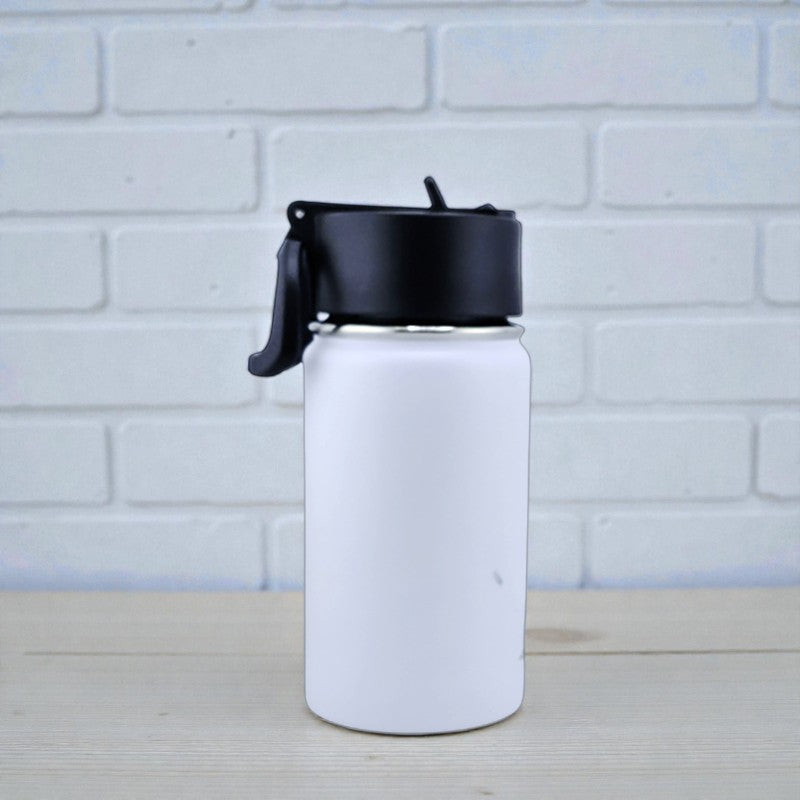 12 oz Kids Sports Kettle – EnduroSip® Double-Wall Insulated | Leak-Proof BPA-Free Lid | Rumi, Zoey & Mira K-Pop 3D UVDTF Sticker Edition