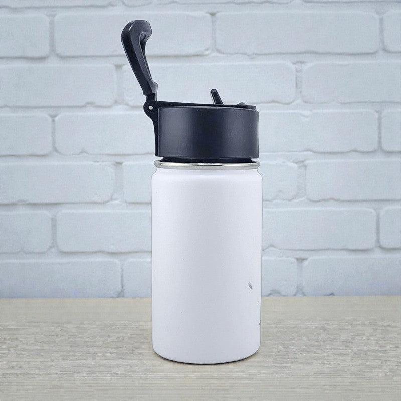 12 oz Kids Sports Kettle – EnduroSip® Double-Wall Insulated | Leak-Proof BPA-Free Lid | Rumi, Zoey & Mira K-Pop 3D UVDTF Sticker Edition