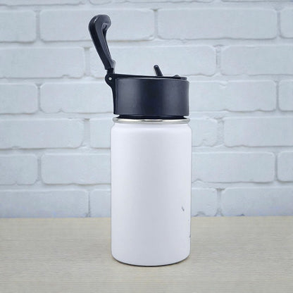 12 oz Kids Sports Kettle – EnduroSip® Double-Wall Insulated | Leak-Proof BPA-Free Lid | Rumi, Zoey & Mira K-Pop 3D UVDTF Sticker Edition