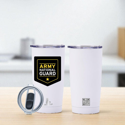 20 oz Army National Guard Tumbler – Military Emblem Design | EnduroSip™ Armed Forces Collection