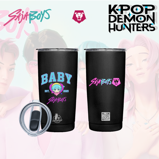 Baby • SajaBoys™ – 20 oz Stainless Steel Tumbler (Front & Back UVDTF 3D Artwork, Hand Wash Only)