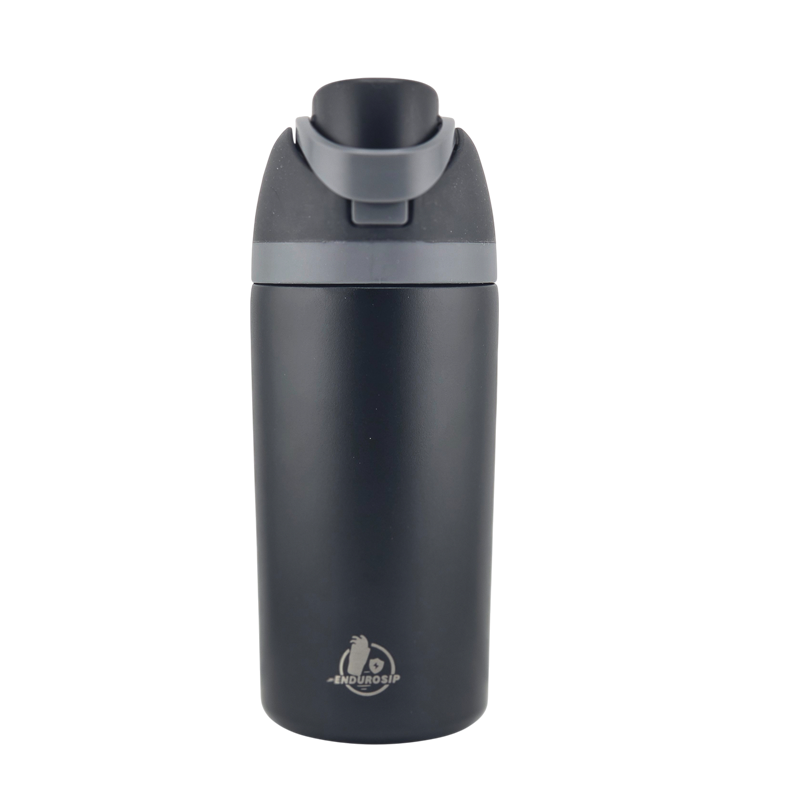 EnduroSip Kids Fruit Bottle Insulated Stainless Steel Water Bottle with Straw for Sports, Travel, and School, BPA-Free Sports Water Bottle, 16 oz