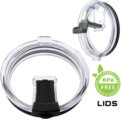 30 OZ Tumbler Lids Flipping Lid Spill-proof Splash Resistant Lids Covers for Tumblers Cups