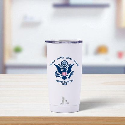 20 oz United States Coast Guard Tumbler – Semper Paratus 1790 | EnduroSip™ Armed Forces Collection