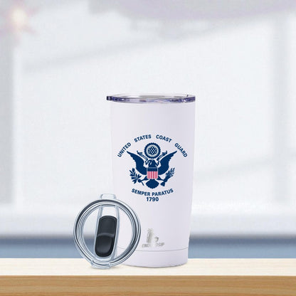 20 oz United States Coast Guard Tumbler – Semper Paratus 1790 | EnduroSip™ Armed Forces Collection