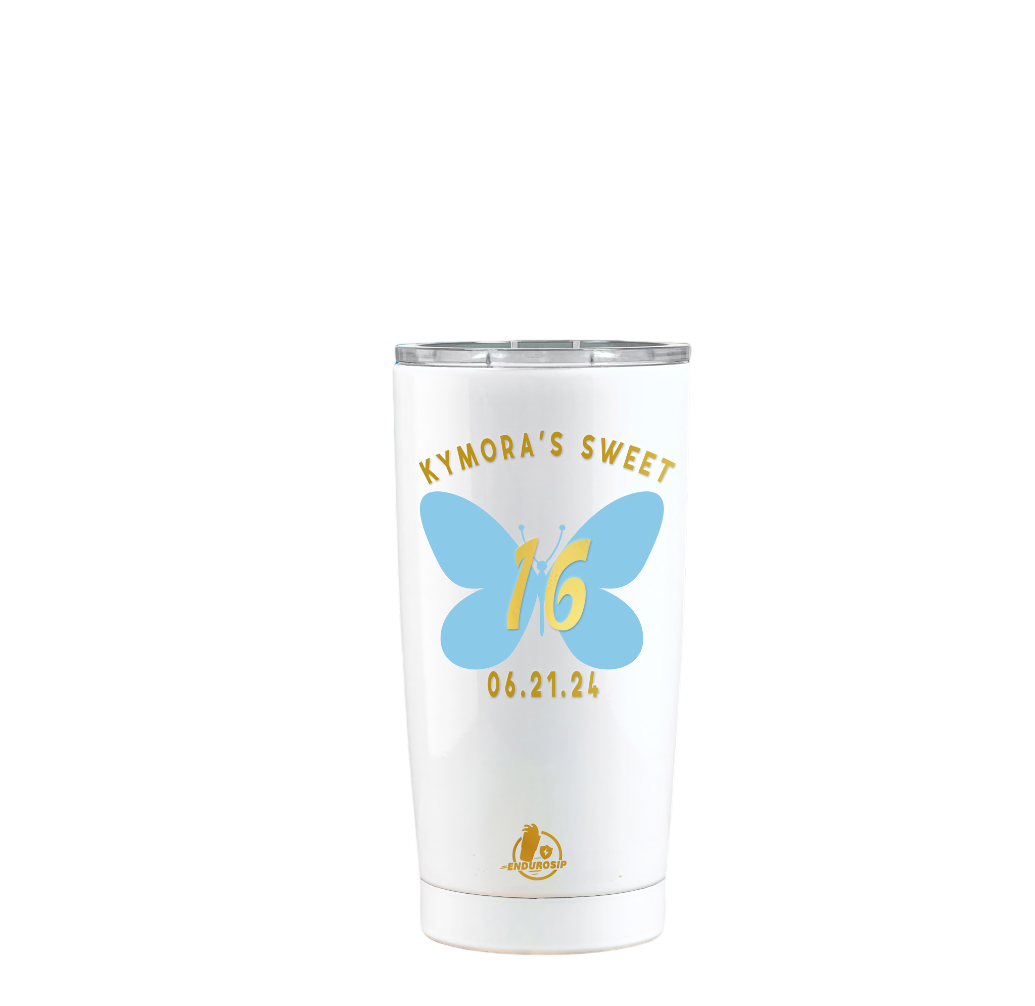 Kymora's Sweet 16 custom EnduroSip tumbler