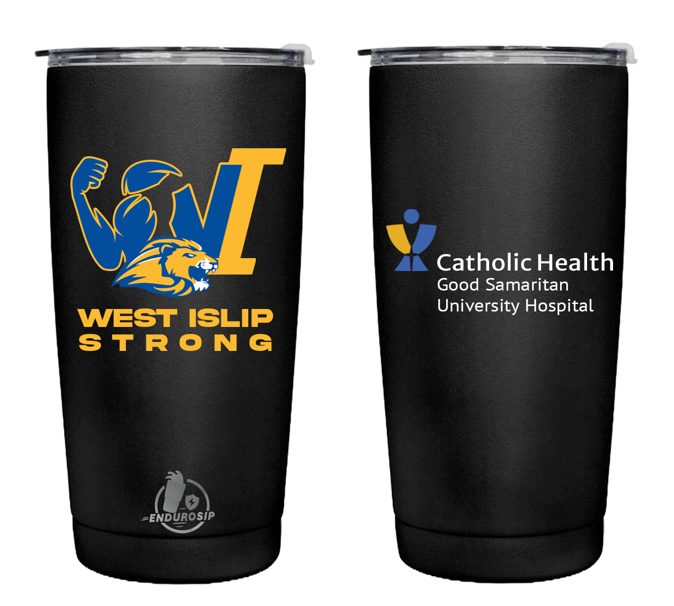 West Islip Strong and Good Samaritan University Hospital custom EnduroSip tumblers
