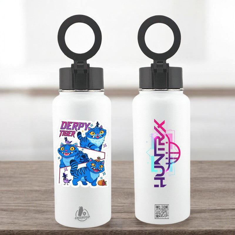 32 oz MagSafe Phone-Holder Tumbler – Derby & The Huntrx | Double-Sided UVDTF 3D Permastickers