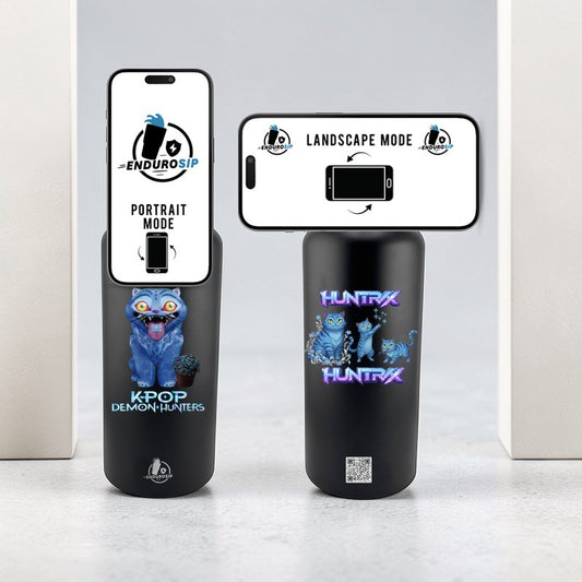 EnduroSip™ 32oz Magnetic MagSafe Phone Holder Water Bottle – UV DTF Custom KPOP Demon Hunters Edition | Hands-Free Gym, Work & Travel Hydration