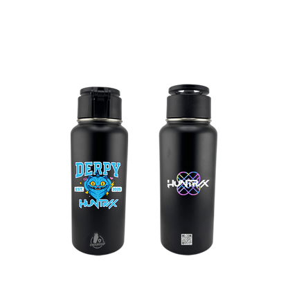 32oz MagSafe Stainless Steel Bottle with Phone Holder – DERPY HUNTRX K-POP Demon Hunters Edition – Dual 3D UVDTF Permastickers (Hand Wash Only)