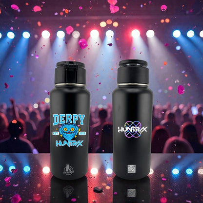 32oz MagSafe Stainless Steel Bottle with Phone Holder – DERPY HUNTRX K-POP Demon Hunters Edition – Dual 3D UVDTF Permastickers (Hand Wash Only)